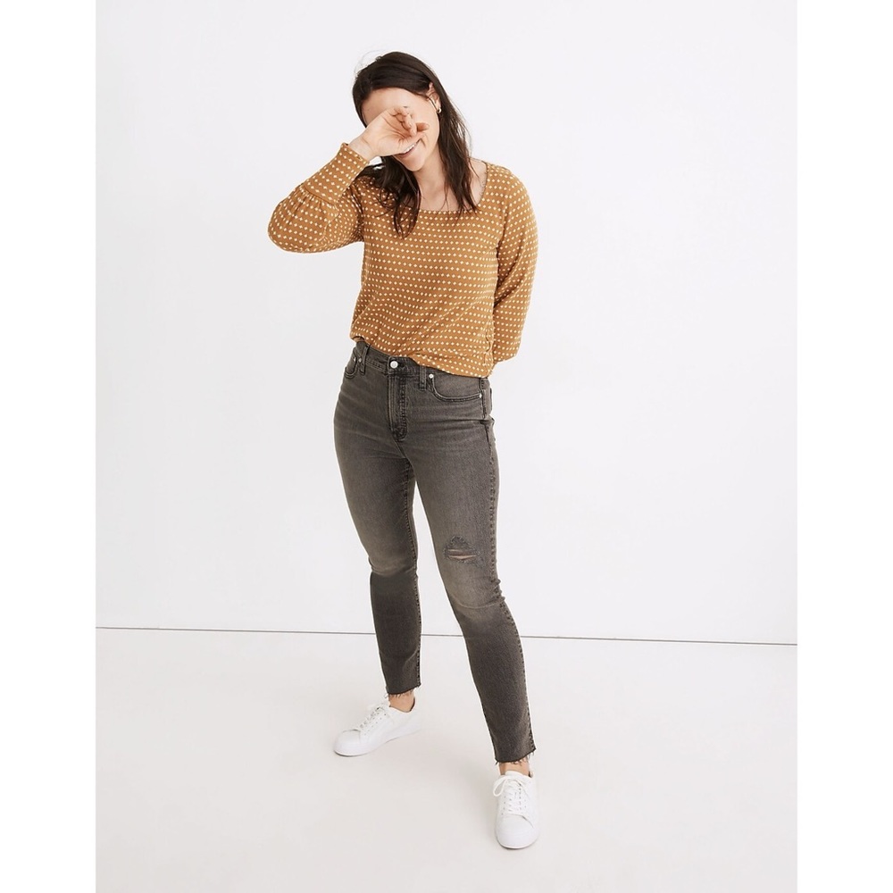 Madewell The Perfect Vintage Jean in Cosner Wash: Knee-Rip Edition Fall Winter